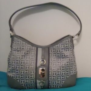 TOMMY HILFIGER BAG - GREY & WHITE